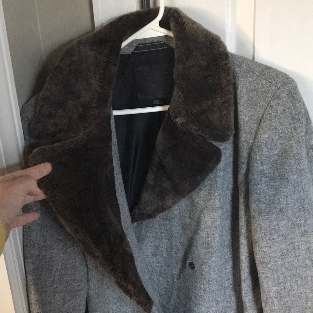 ONE OF A KIND! Design studio hand made. Priceless! wool and Hamptons leather tie